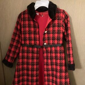 Blueberi Boulevard Vibrant Scarlet Dress